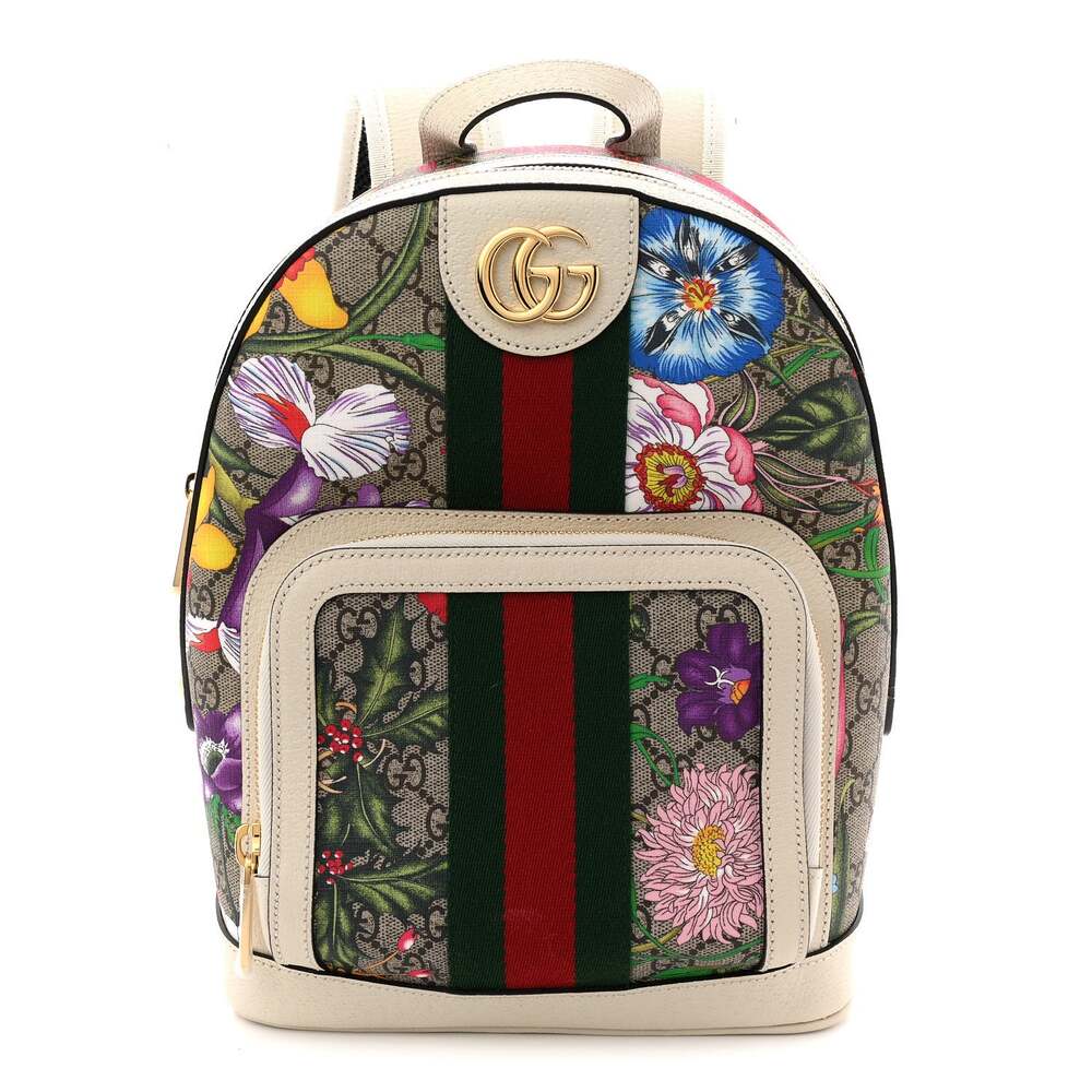 Gucci Gg Supreme Flora Web Small #257768G11B
